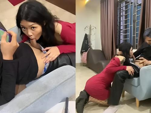 Little Tom sucks his boyfriend's cock