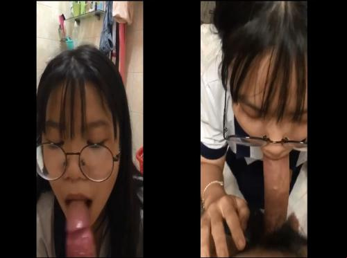 The 4-eyed student gave a great Bj